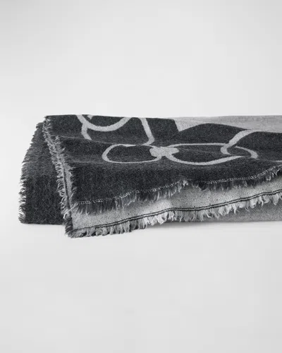 Sferra Eterna Decorative Throw, 51" X 71" In Grey