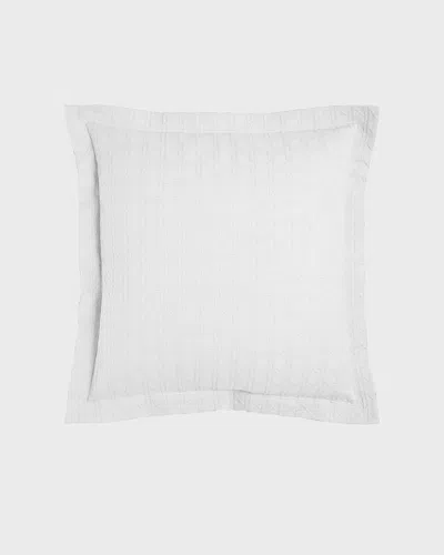 Sferra European Marcus Collection Cane Matelasse Sham In White