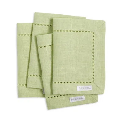 Sferra Linen Festival Napkins 4-piece Set In Kiwi