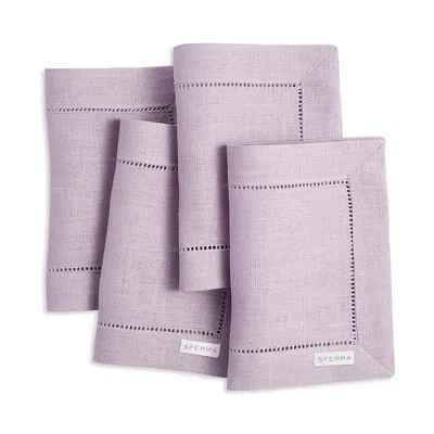 Sferra Festival Cocktail Napkins, Set Of 4 In Lavender