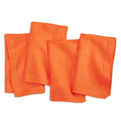 Sferra Festival Dinner Napkins, Set Of 4 In Tangerine