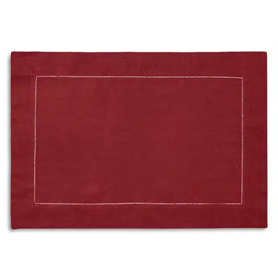 Sferra Festival 4-piece Linen Placemat Set In Cinnabar