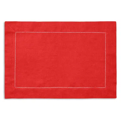 Sferra Festival 4-piece Linen Placemat Set In Red