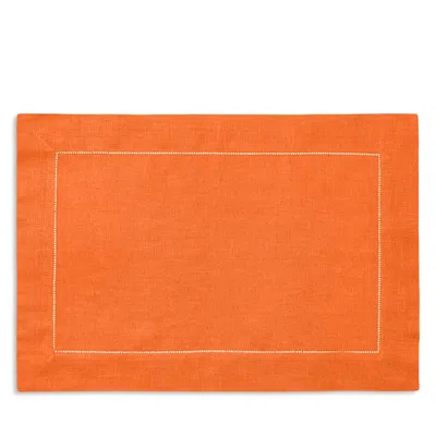 Sferra Festival Placemats, Set Of 4 In Tangerine