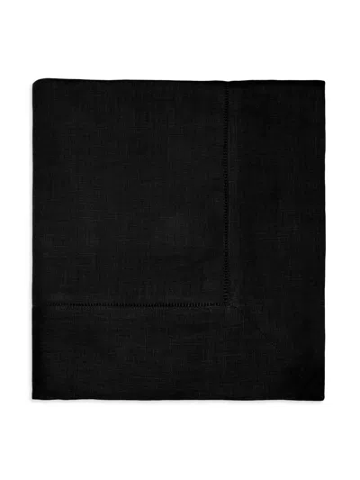 Sferra Festival Round Linen Tablecloth In Black