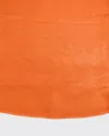 Sferra Festival Round Tablecloth, 90"dia In Tangerine