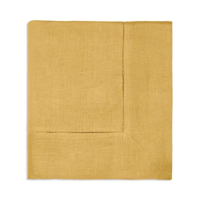 Sferra Festival Square Hemstitched Tablecloth, 66 X 66 In Curry
