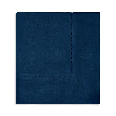 Sferra Festival Square Hemstitched Tablecloth, 66 X 66 In Navy