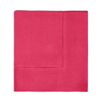 Sferra Festival Square Hemstitched Tablecloth, 66 X 66 In Raspberry