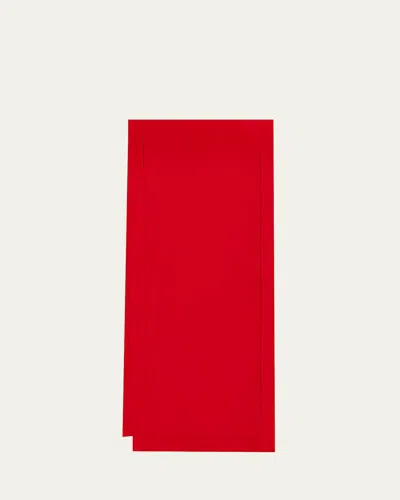 Sferra Festival Table Runner, 15" X 108" In Red