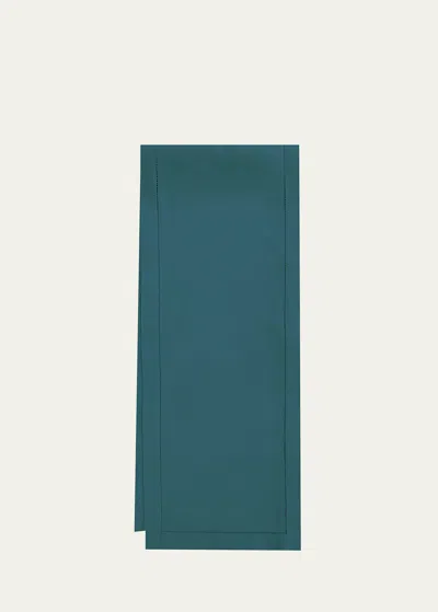 Sferra Festival Table Runner, 15" X 90" In Peacock