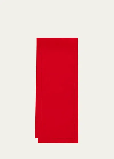 Sferra Festival Table Runner, 15" X 90" In Red