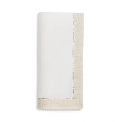 Sferra Filetto Napkin, 6 X 9 In White/gold