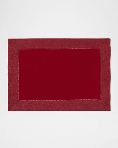 Sferra Filetto Placemats, Set Of 4 In Red/gold
