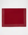 Sferra Filetto Table Runner, 15" X 108" In Red/gold