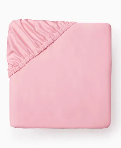 Sferra Fiona Cotton Fitted Sheet, California King In Pink