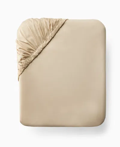 Sferra Fiona Cotton Fitted Sheet, Full In Sand