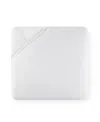 Sferra Fiona Cotton Fitted Sheet, Full In White