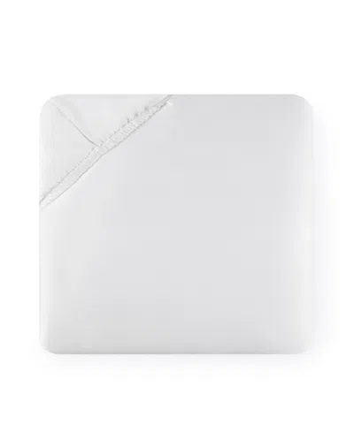 Sferra Fiona Cotton Fitted Sheet, Full In White
