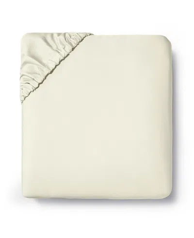 Sferra Fiona Cotton Fitted Sheet, Full In White