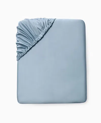Sferra Fiona Cotton Fitted Sheet, Twin In Blue