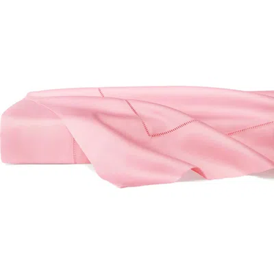 Sferra Fiona Cotton Sateen Flat Sheet In Carnation