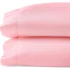 Sferra Fiona Cotton Sateen Pillowcases In Carnation