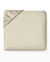 Sferra Fiona Queen Fitted Sheet In Brown