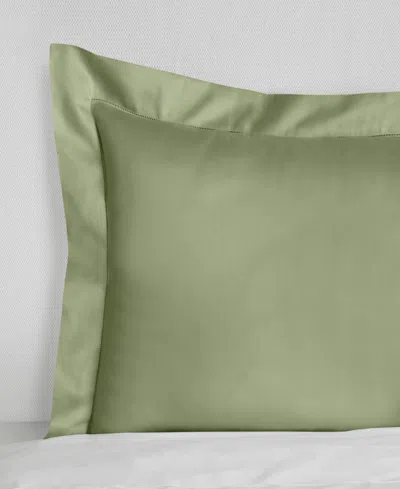 Sferra Fiona Sateen Cotton Continental Sham, 26x26" In Green