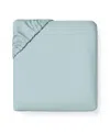 Sferra Fiona Sateen Cotton Fitted Sheet, Queen In Blue