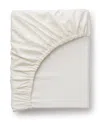 Sferra Fiona Sateen Cotton Fitted Sheet, Queen In Ivory