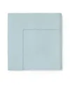 Sferra Fiona Sateen Cotton Flat Sheet, Full/queen In Blue