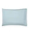 Sferra Fiona Sateen Cotton Pillowcase, Standard In Blue