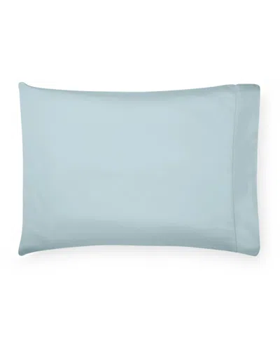 Sferra Fiona Sateen Cotton Pillowcase, Standard In Blue
