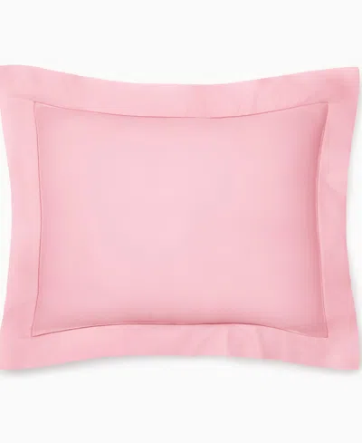 Sferra Fiona Sateen Cotton Sham, Standard In Pink