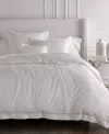 Sferra Fiona Woven Cotton Duvet Cover, Twin In Ivory
