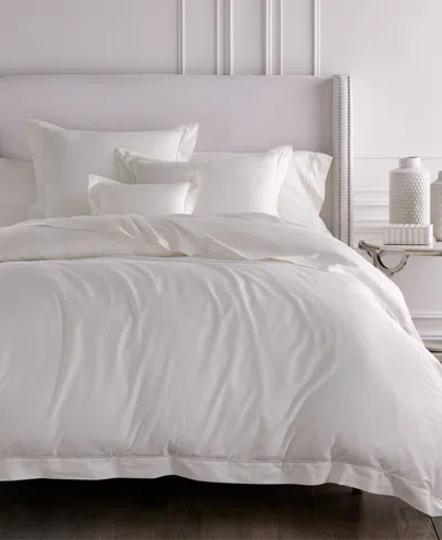 Sferra Fiona Woven Cotton Duvet Cover, Twin In Ivory