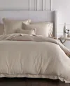 Sferra Fiona Woven Cotton Duvet Cover, Twin In Sand