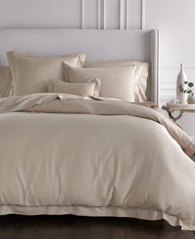 Sferra Fiona Woven Cotton Duvet Cover, Twin In Sand