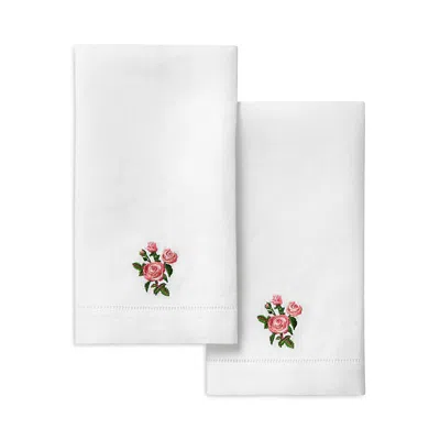 Sferra Fiorenza Guest Towel, Set Of 2 In White