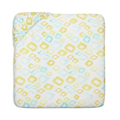 Sferra Geometrico Fitted Sheet, Queen In Multi
