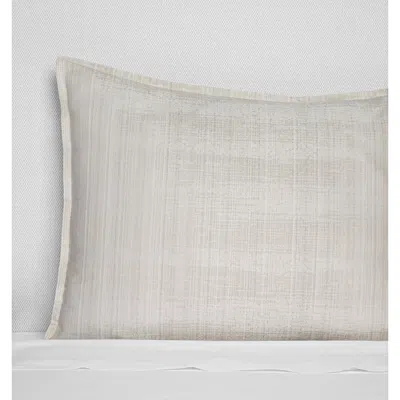 Sferra Gianna Textured Sateen Jacquard Sham, Euro In Beige