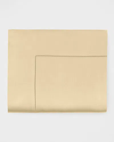 Sferra Giotto King Sateen Flat Sheet In Honey