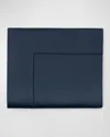 Sferra Giotto King Sateen Flat Sheet In Navy
