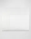 Sferra Giotto King Sateen Flat Sheet In White