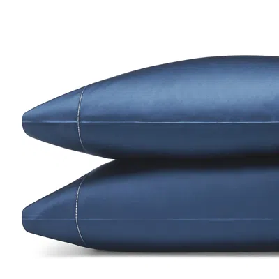 Sferra Giotto Standard Pillowcase, Pair In Navy