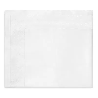 Sferra Giza 45 Quatrefoil Flat Sheet, Queen In White