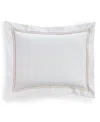 Sferra Grand Hotel Cotton Sham, Standard In White,taupe