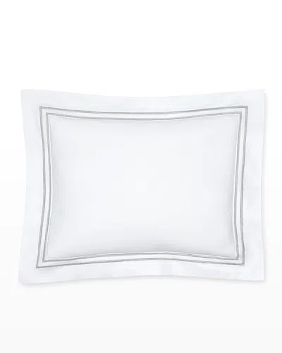 Sferra Grande Hotel Boudoir Sham In White/silver