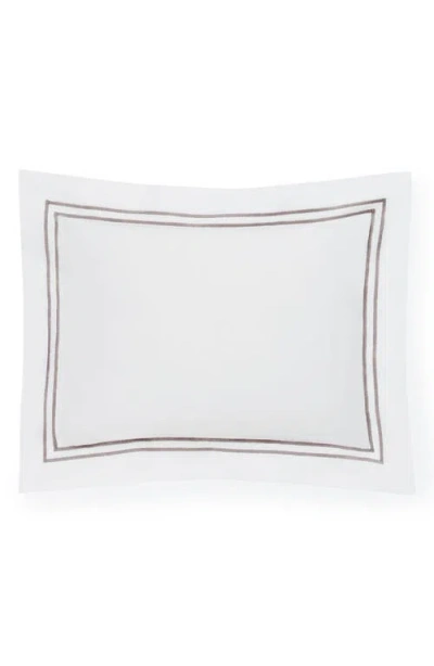 Sferra Grande Hotel Boudoir Sham In White/grey